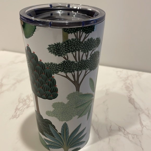 Tropical Trees Tumbler, 20oz., Stainless steel and plastic - Picture 4 of 7